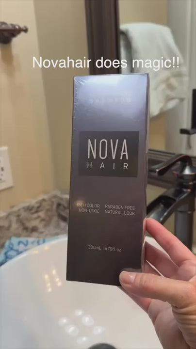 NovaHair bylinný šampon na barvení vlasů za 10 minut
