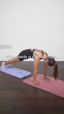 Pilates Reforming Board — Travel Ready and Variable Tension Resistance Strands