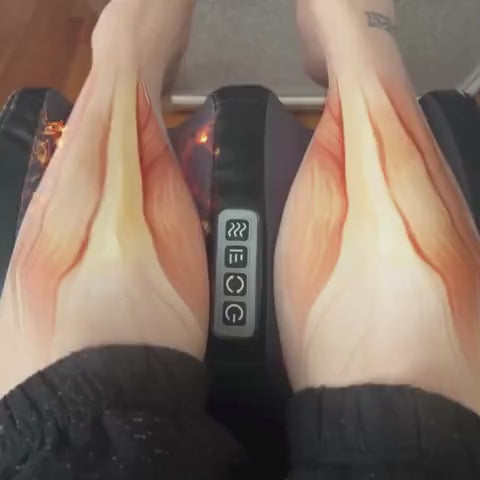 CircuRelief Pro Dual Foot And Calf Massager With Compression Shiatsu Deep