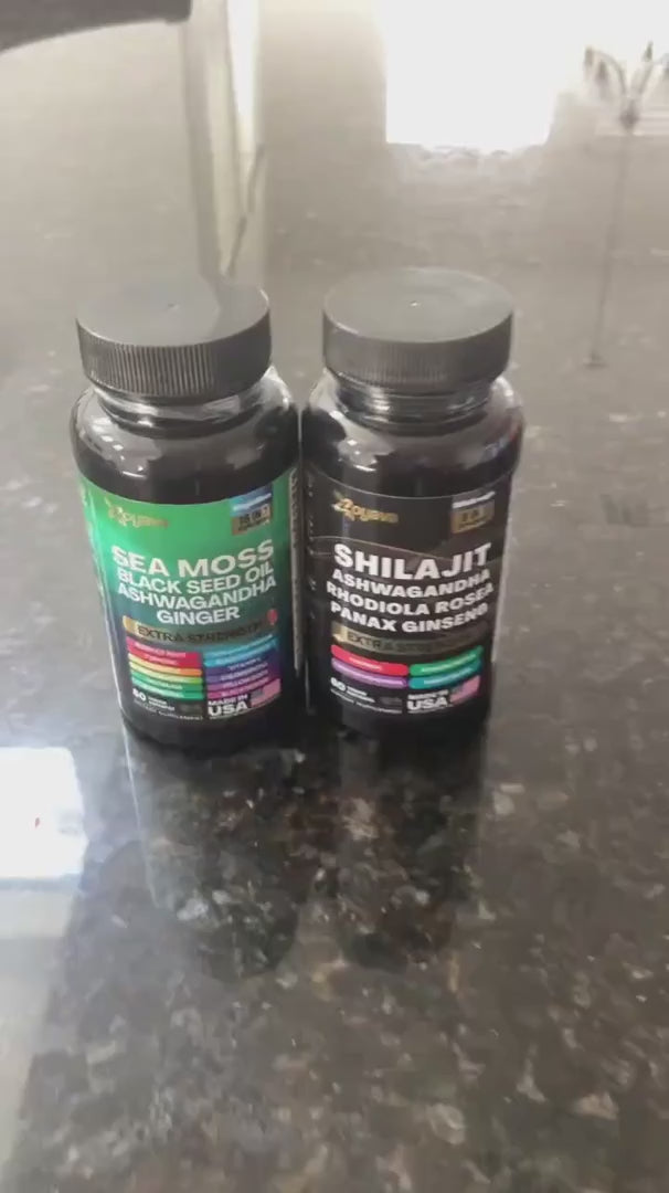 Premium Shilajit & Sea Moss Mineral Bundle: Active Performance & Daily Momentum