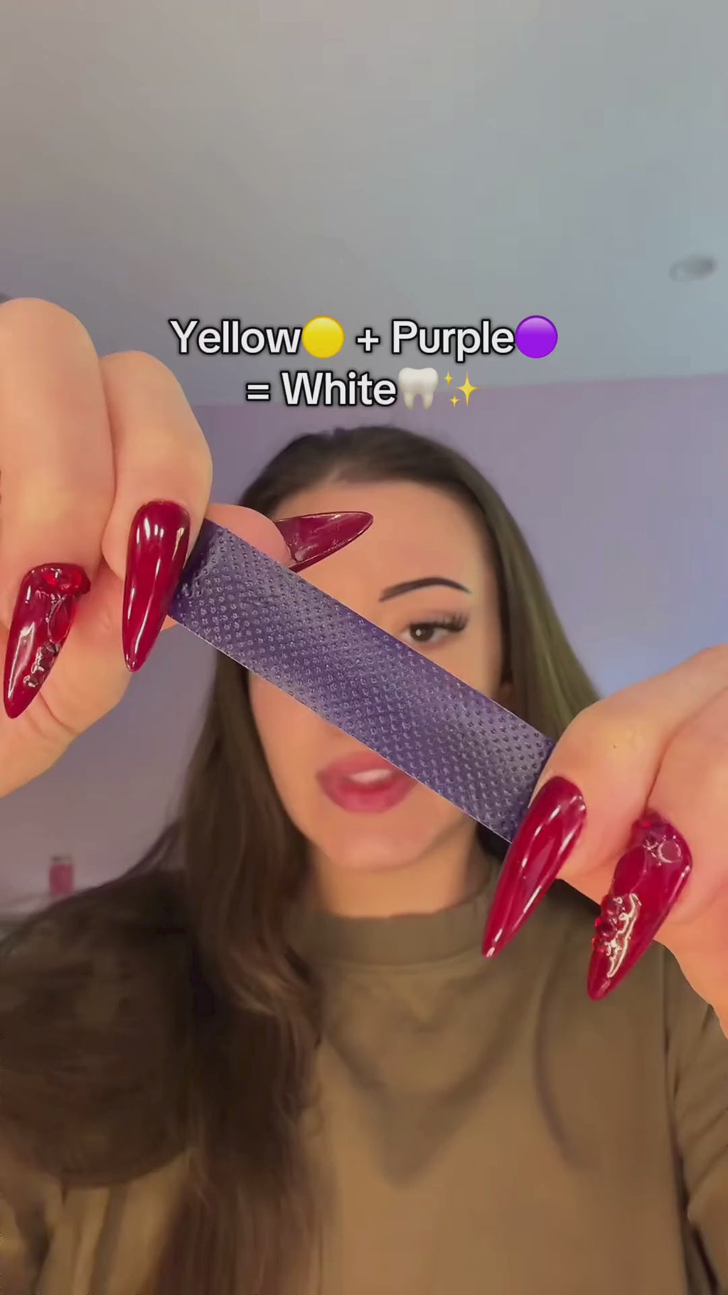 LumiSmile V34 Purple Teeth Whitening Strips — PAP+ Color Correction