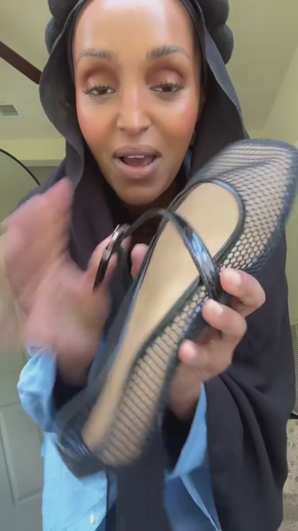 Women's Vegan Leather Ballerina Flats — Breathable & Lightweight Footwear