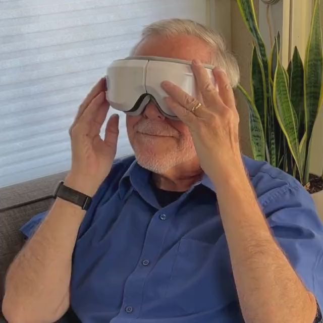 Masajeador ocular NovaPulse Pro con presión de aire y calor suave