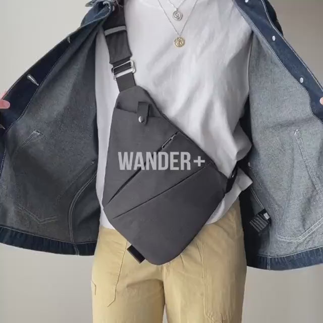 Anti-Theft Travel Bag — Concealed Zipper Design & Secure Front Pockets