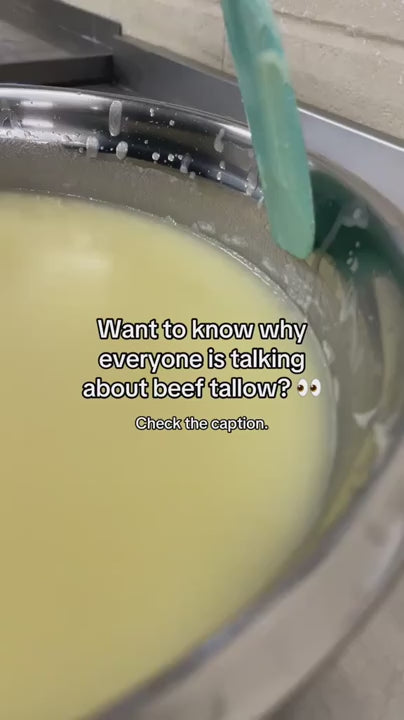 Grass-Fed Tallow Facial Moisturizer — Whipped Texture, Fast Absorption
