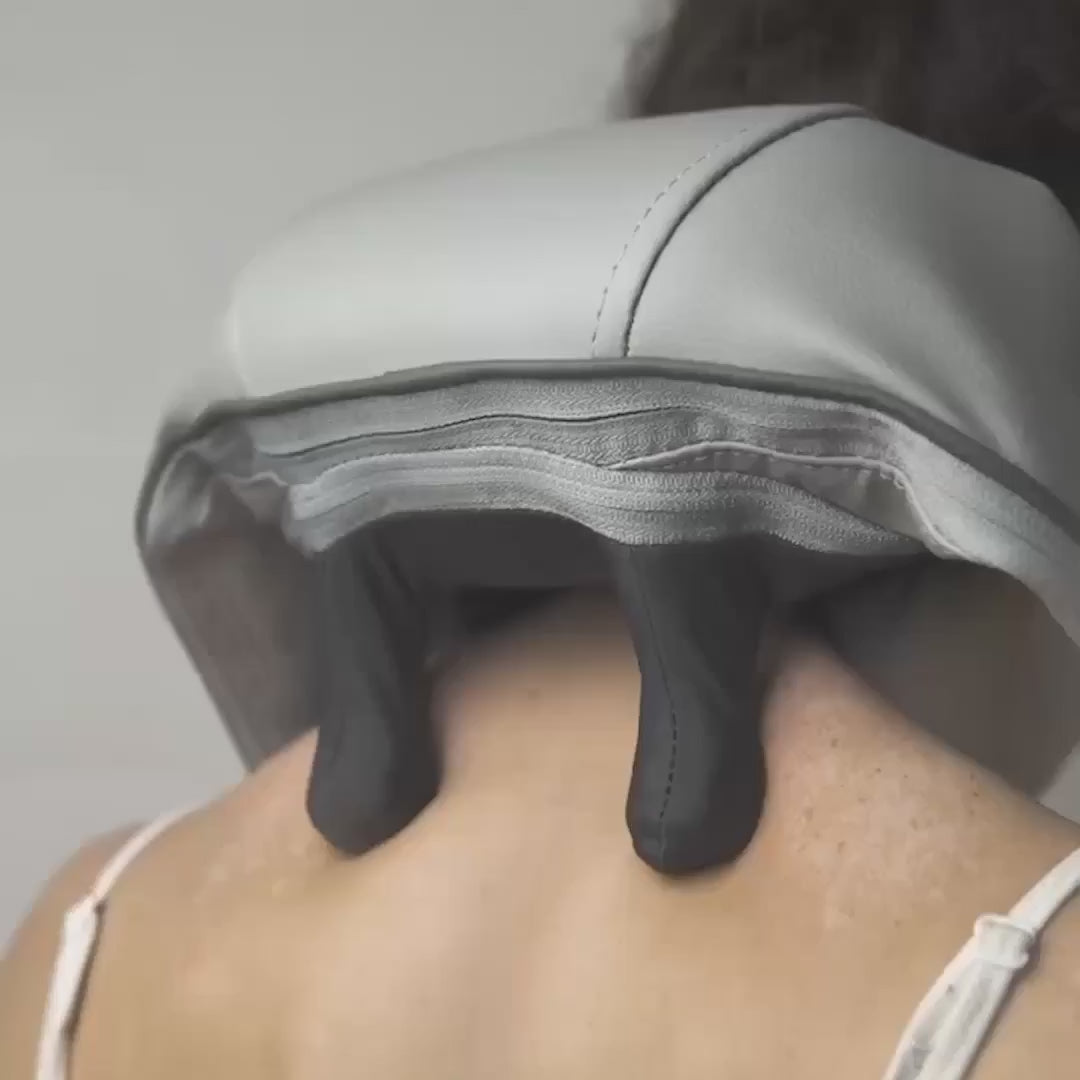 Tragbares beheiztes Knetmassagegerät für Nacken und Schultern