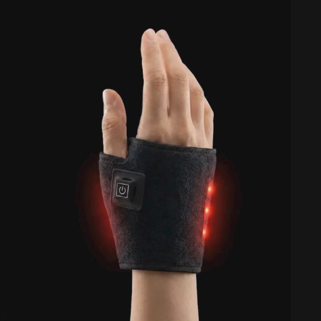 Bandă LED LumiThera Flex pentru încheietură, cu două lungimi de undă: lumină roșie de 660nm și infraroșu apropiat de 850nm