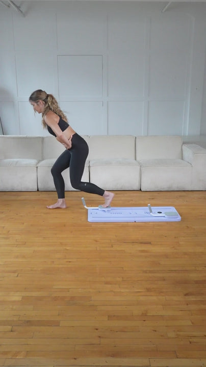 Pilates Reforming Board — Travel Ready and Variable Tension Resistance Strands