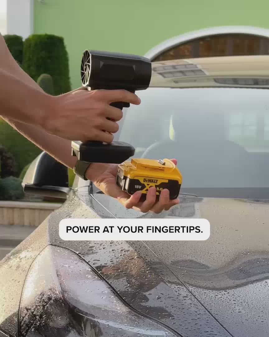 Wireless Handheld Air Blower — 200 MPH Output, 130,000 RPM Motor, 0.66 Pounds
