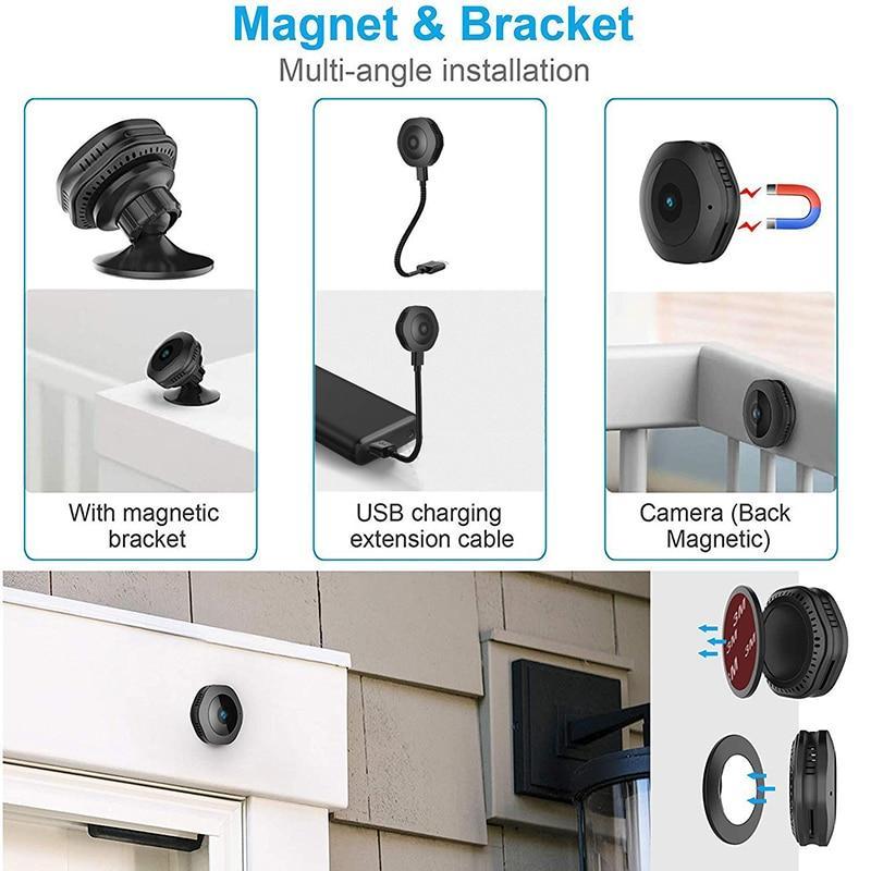 Nexara Mini Security Camera — 1080P HD, Night Vision, Two Way Audio, 30 Feet