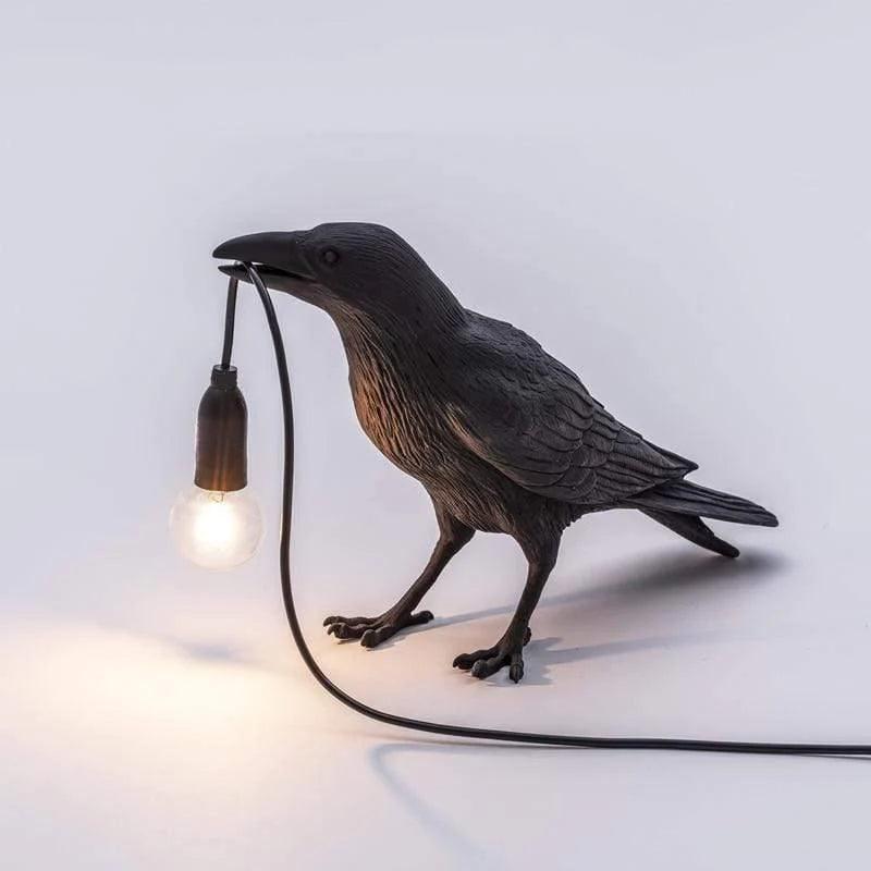 Lampada a forma di uccello — Elegante lampada da parete LED, design aggraziato a forma di uccello
