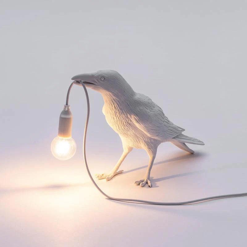 Lampada a forma di uccello — Elegante lampada da parete LED, design aggraziato a forma di uccello