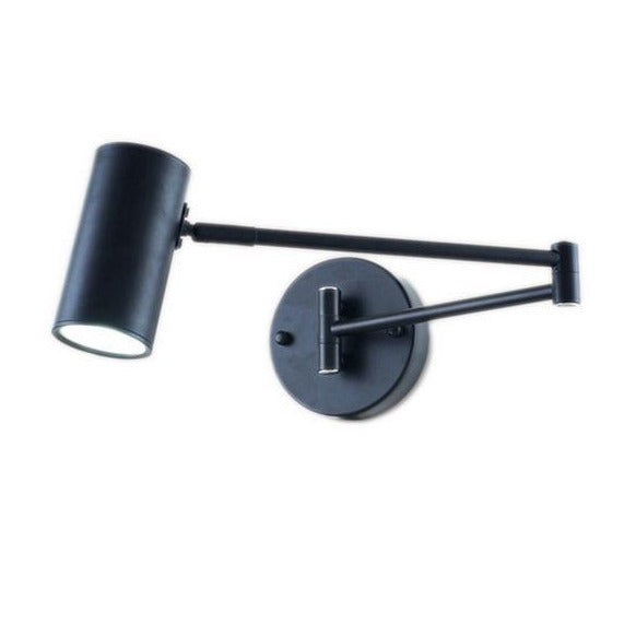 AeroLume Swivel Arm Wall Sconce — Brushed Brass Iron Finish