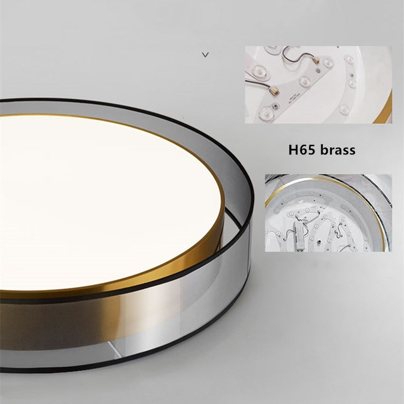 Zentra TriLight plafon sufitowy LED — smukła okrągła forma, regulacja temperatury barwowej 3000K 4000K 5000K