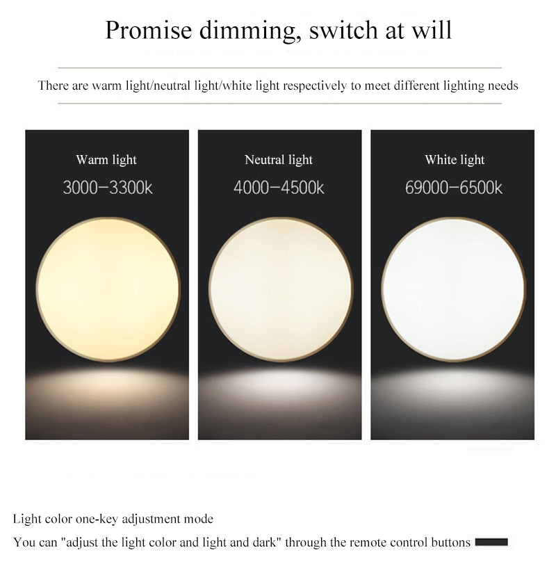 Zentra TriLight plafon sufitowy LED — smukła okrągła forma, regulacja temperatury barwowej 3000K 4000K 5000K
