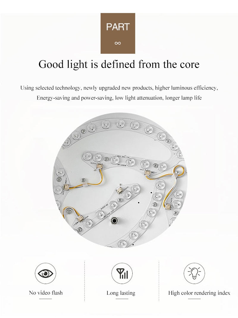 Zentra TriLight plafon sufitowy LED — smukła okrągła forma, regulacja temperatury barwowej 3000K 4000K 5000K