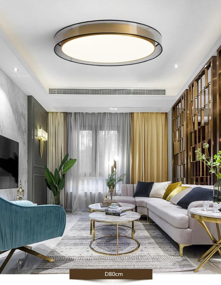 Zentra TriLight plafon sufitowy LED — smukła okrągła forma, regulacja temperatury barwowej 3000K 4000K 5000K