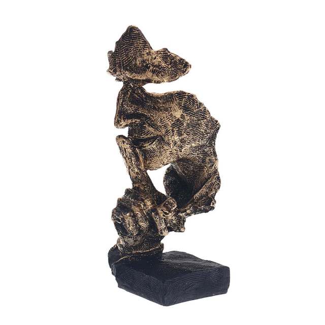 Escultura Rostos de Odin — decoração rústica inspirada na mitologia nórdica