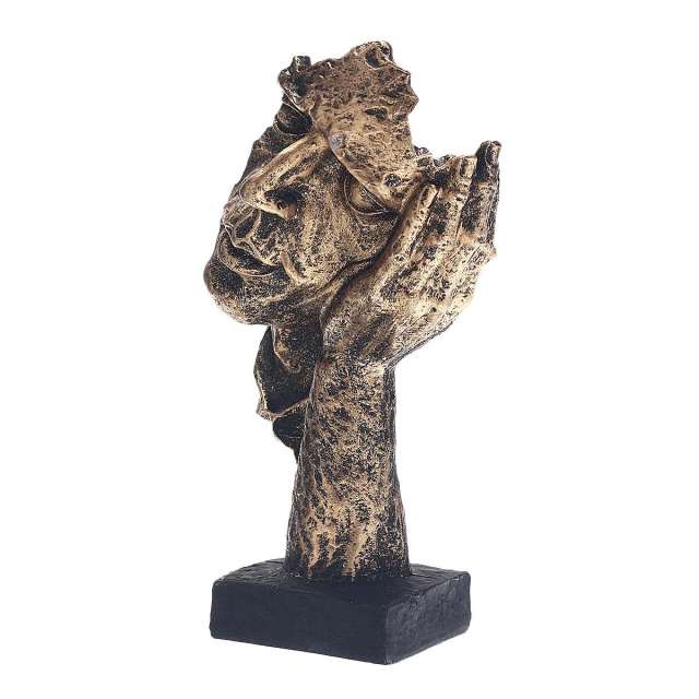 Escultura Rostos de Odin — decoração rústica inspirada na mitologia nórdica