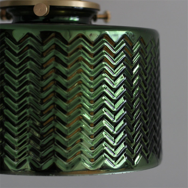 Nordic Green vägglampa i glas - vintageinspirerad belysning