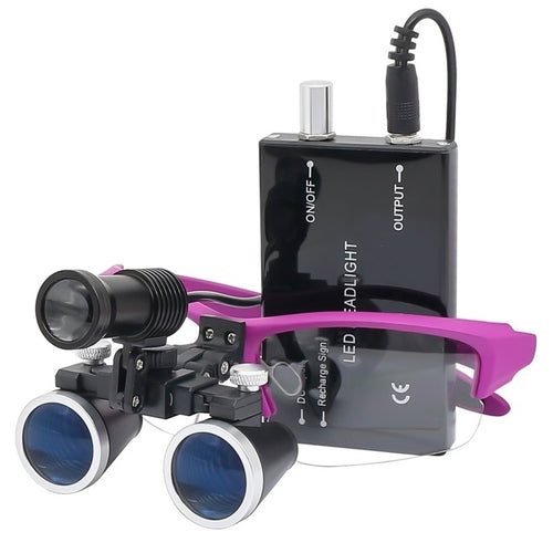 High Definition Magnification Dental Loupes With Integrated LED Lighting
