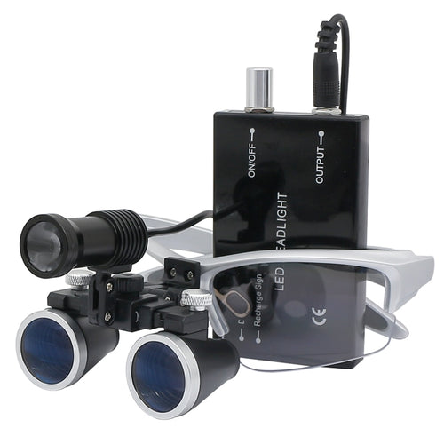 High Definition Magnification Dental Loupes With Integrated LED Lighting
