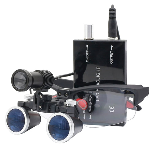High Definition Magnification Dental Loupes With Integrated LED Lighting