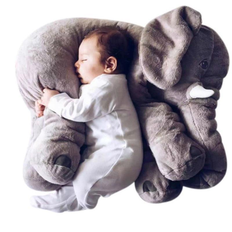 CuddleNest Cloud-Soft Elephant Plush Pillow