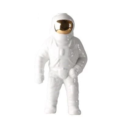 AstroVoyage Orb Vase — Celestial Space Theme Astronaut Figure