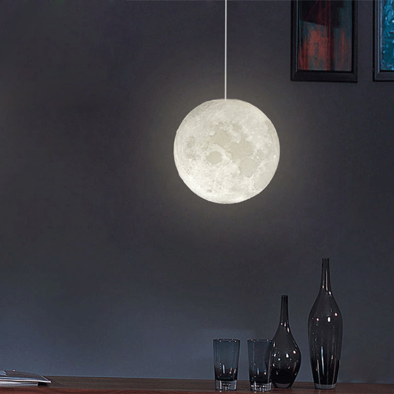 Lampă suspendată 3D cu lună plină — cablu de 39.4-inch, putere de 3W