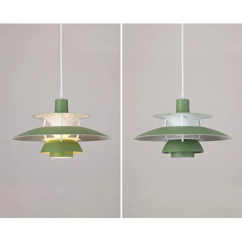 Morandi modern LED-hänglampa — färgglad skärm