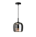 Lampa wisząca Arden Nordic — przydymiony szklany klosz, minimalistyczny design