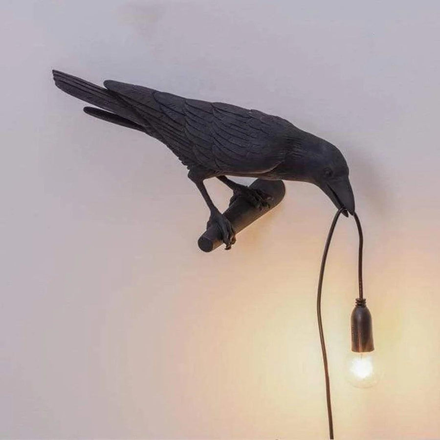 Fuglelampen — elegant LED-væglampe med yndefuldt fugledesign
