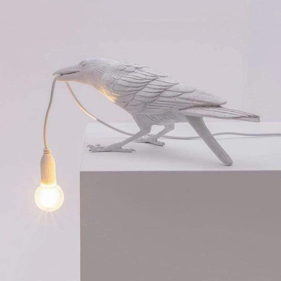 Lampada a forma di uccello — Elegante lampada da parete LED, design aggraziato a forma di uccello