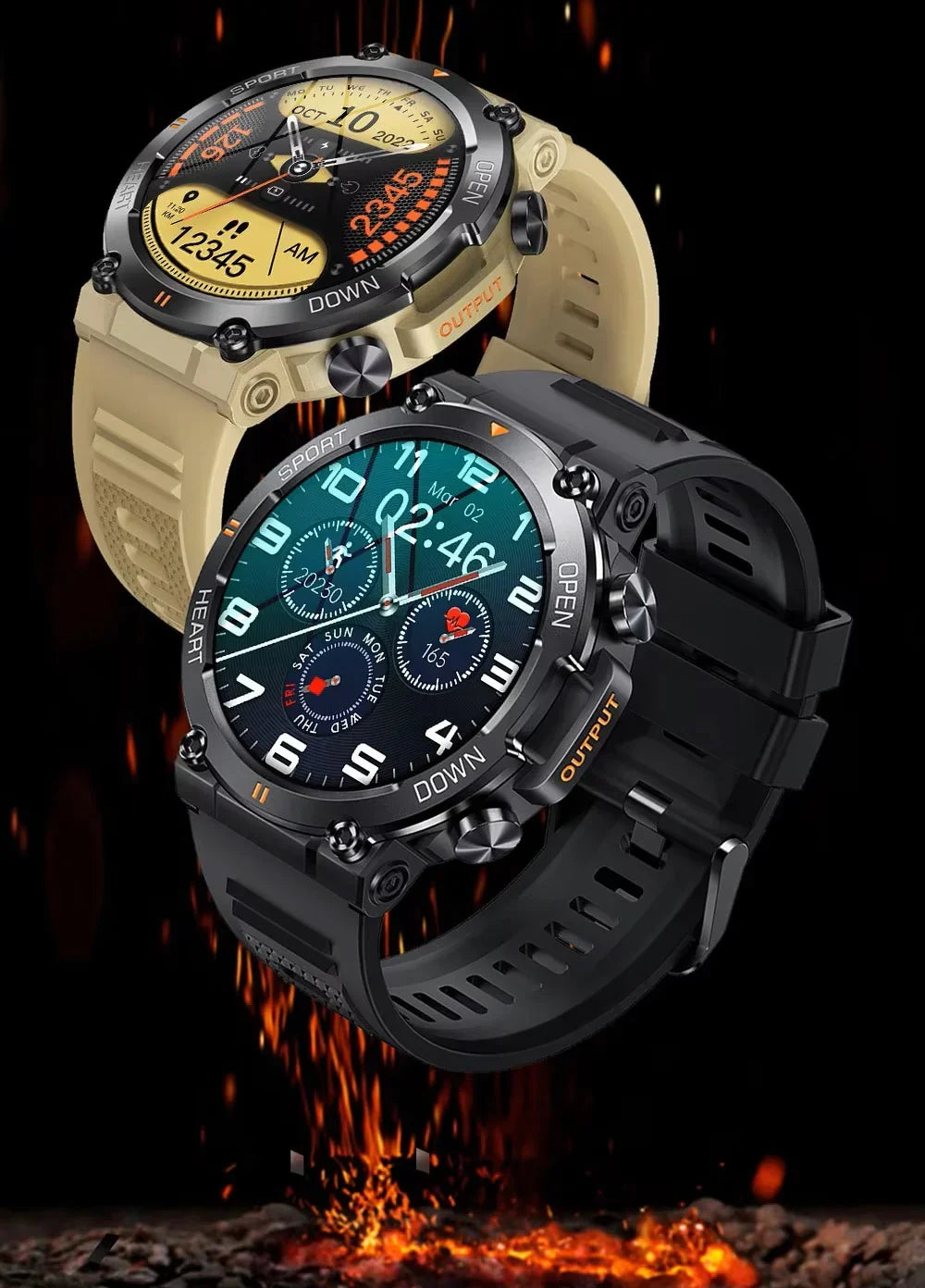Titan Watches taktisk smartwatch — uforgængeligt, lang batteritid