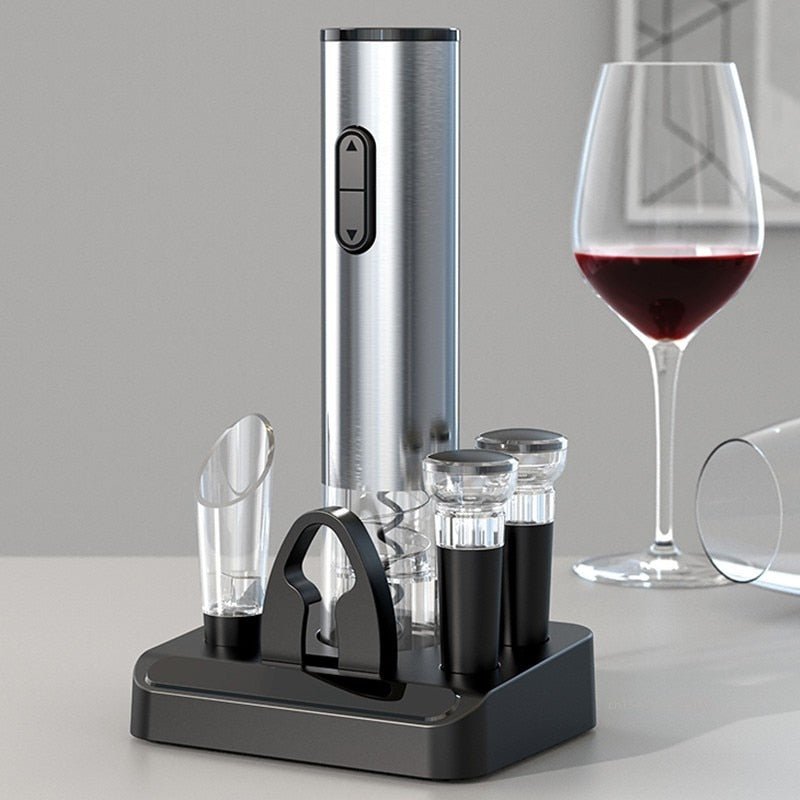 Wiederaufladbares elektrisches Weinöffner-Set — Schnelles Entfernen von Korken