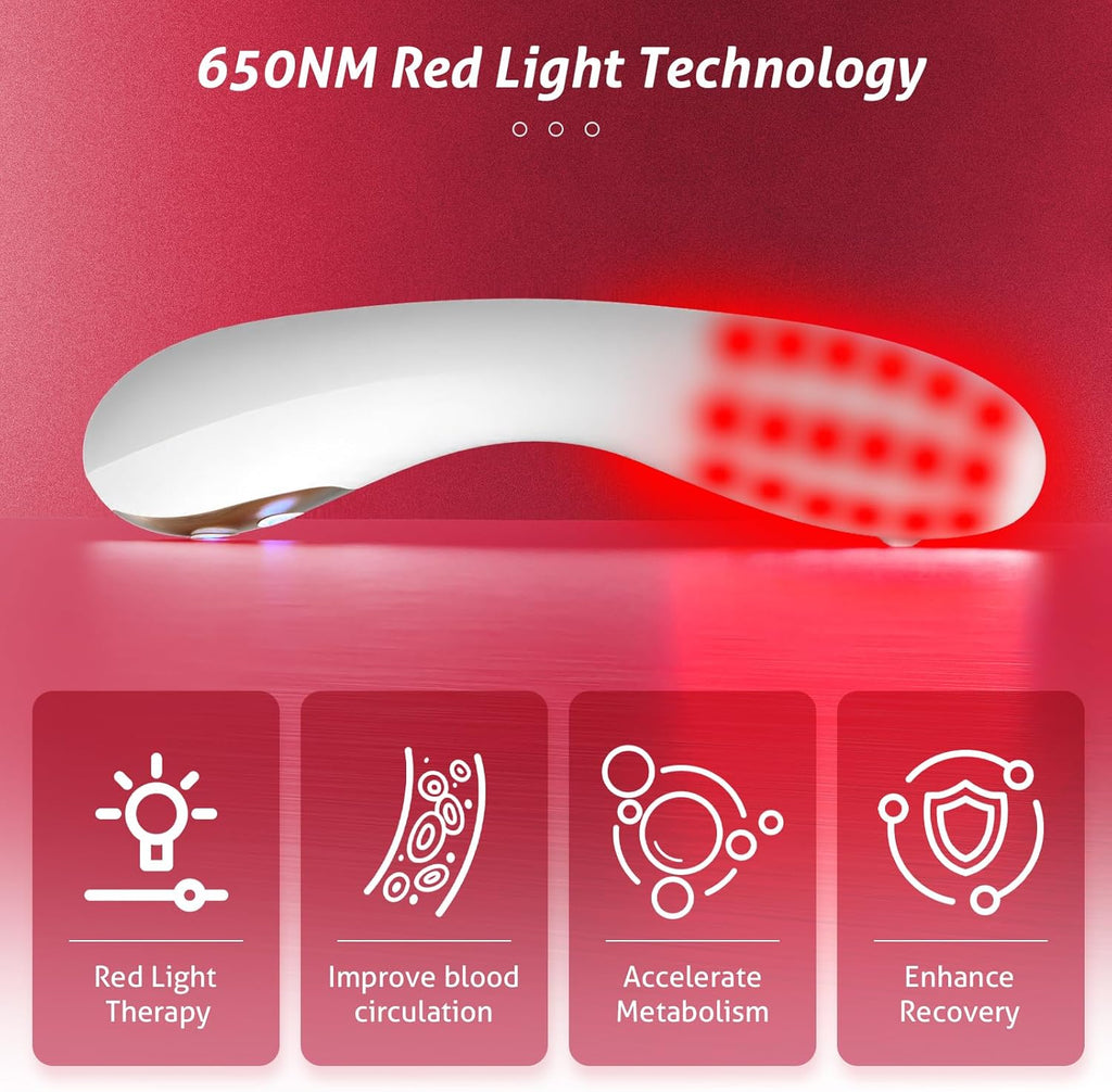Intimate Wellness Light Therapy Device — Red, Blue, Yellow Light Settings and Gentle Warming