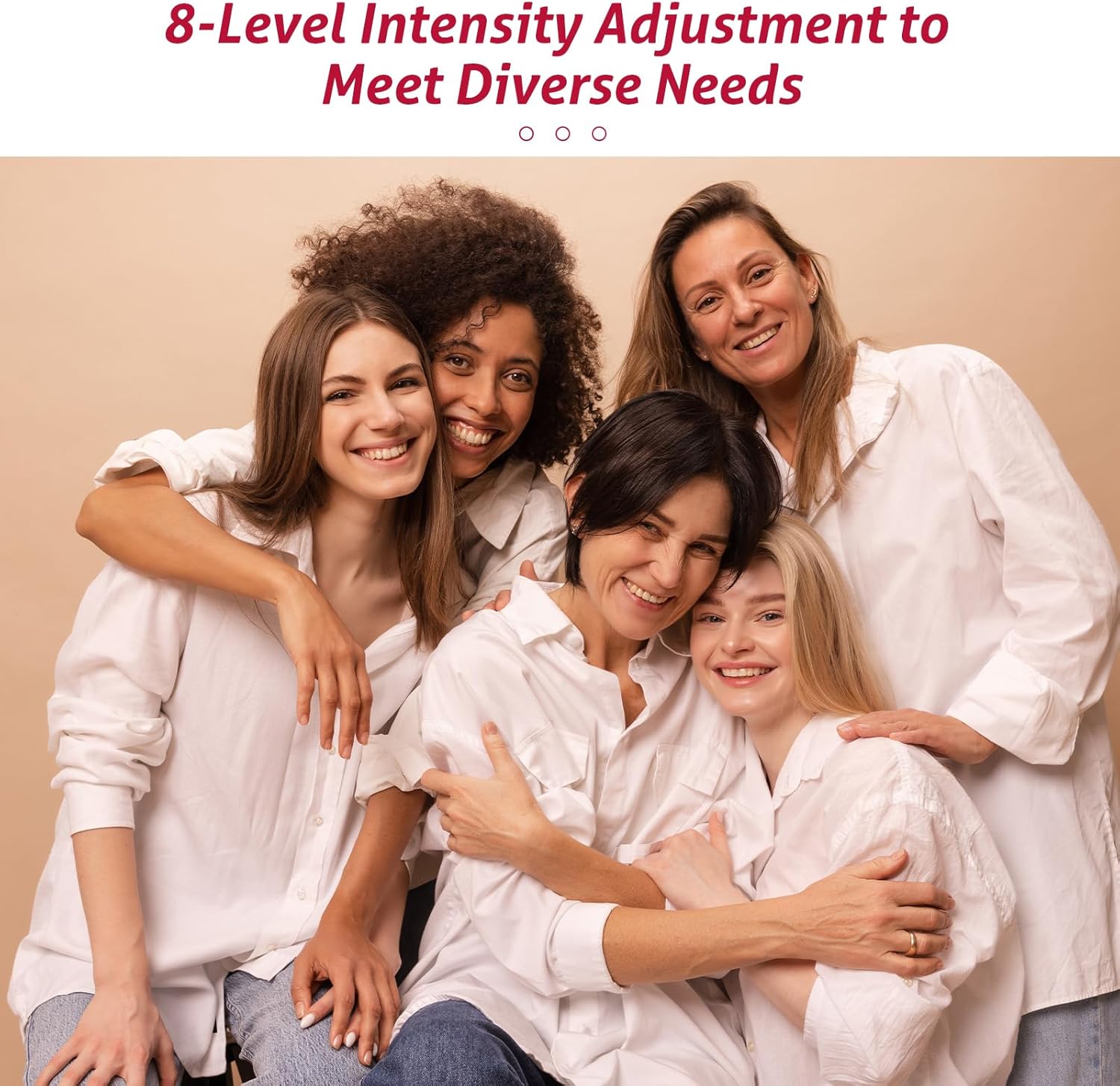 Intimate Wellness Light Therapy Device — Red, Blue, Yellow Light Settings and Gentle Warming