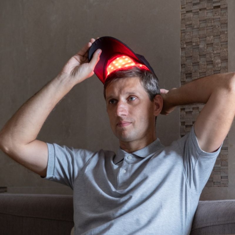 Bonnet de croissance capillaire à lumière rouge homologué par la FDA — technologie laser de 660 nm et 850 nm