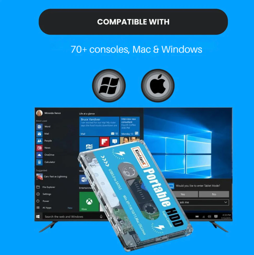 Console di gioco Nova Vault con 110.000 titoli classici su 80 emulatori