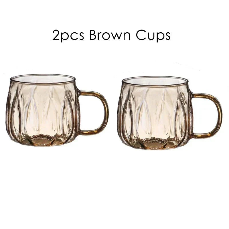 Wasserkrug-Set aus Glas im Retro-Stil mit passenden Trinkbechern
