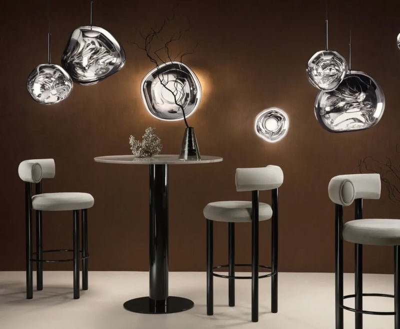 Nova Melt Modern Ceiling Pendant Light — Lava Finish, Adjustable Cord Suspension