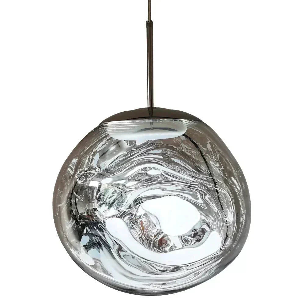 Nova Melt Modern Ceiling Pendant Light — Lava Finish, Adjustable Cord Suspension