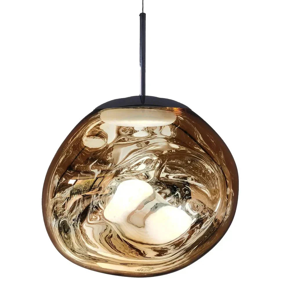 Nova Melt Modern Ceiling Pendant Light — Lava Finish, Adjustable Cord Suspension