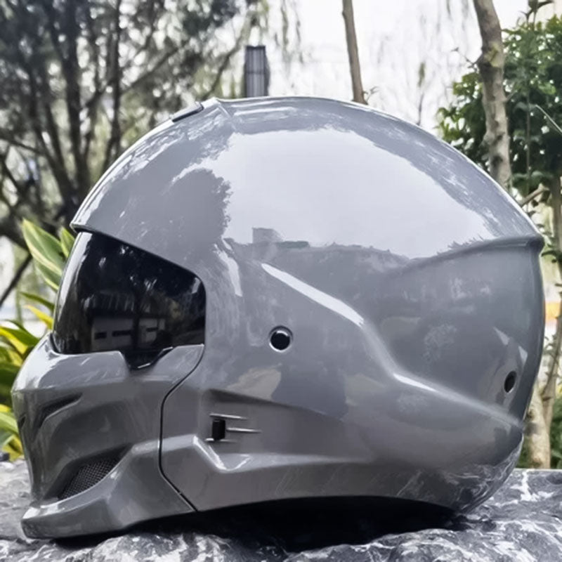 Pilot Motorcycle Helmet — Aerodynamic Design, Dark Visor
