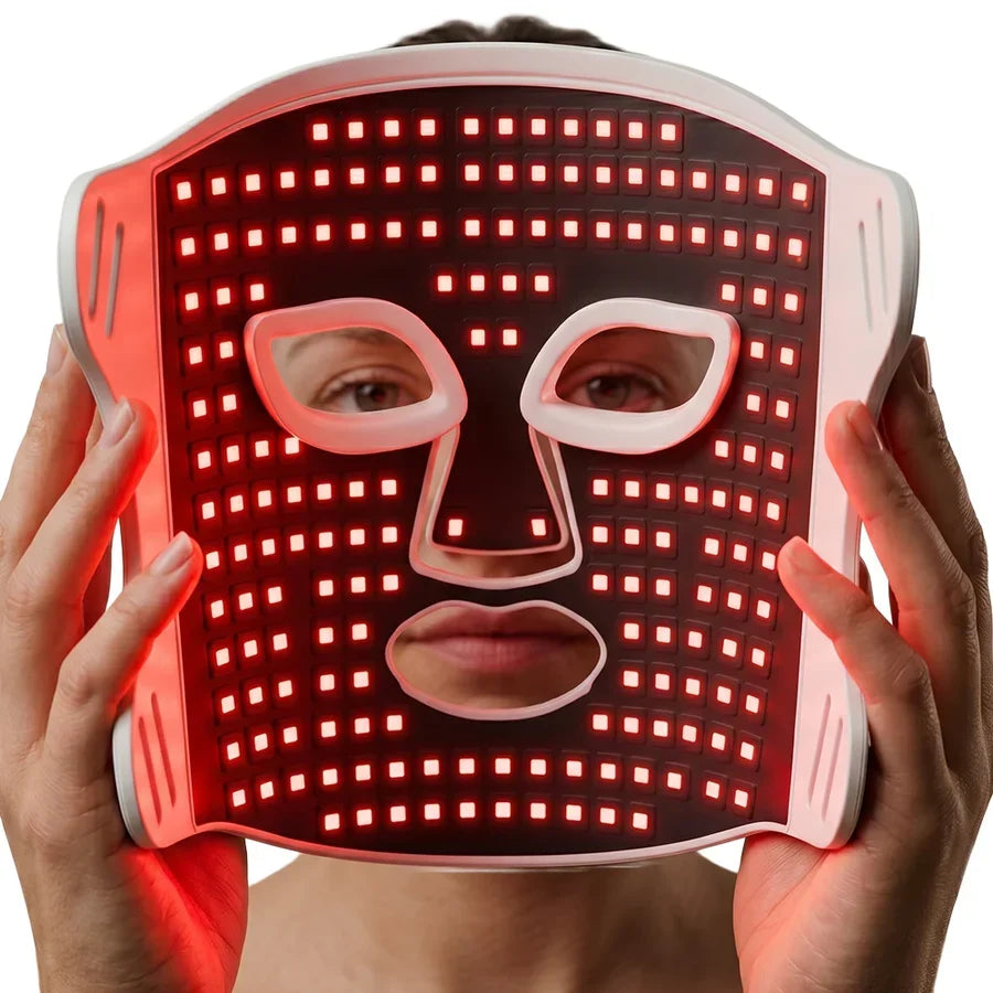 LED Facial Light Therapy Mask — Seven Distinct Color Treatment Options