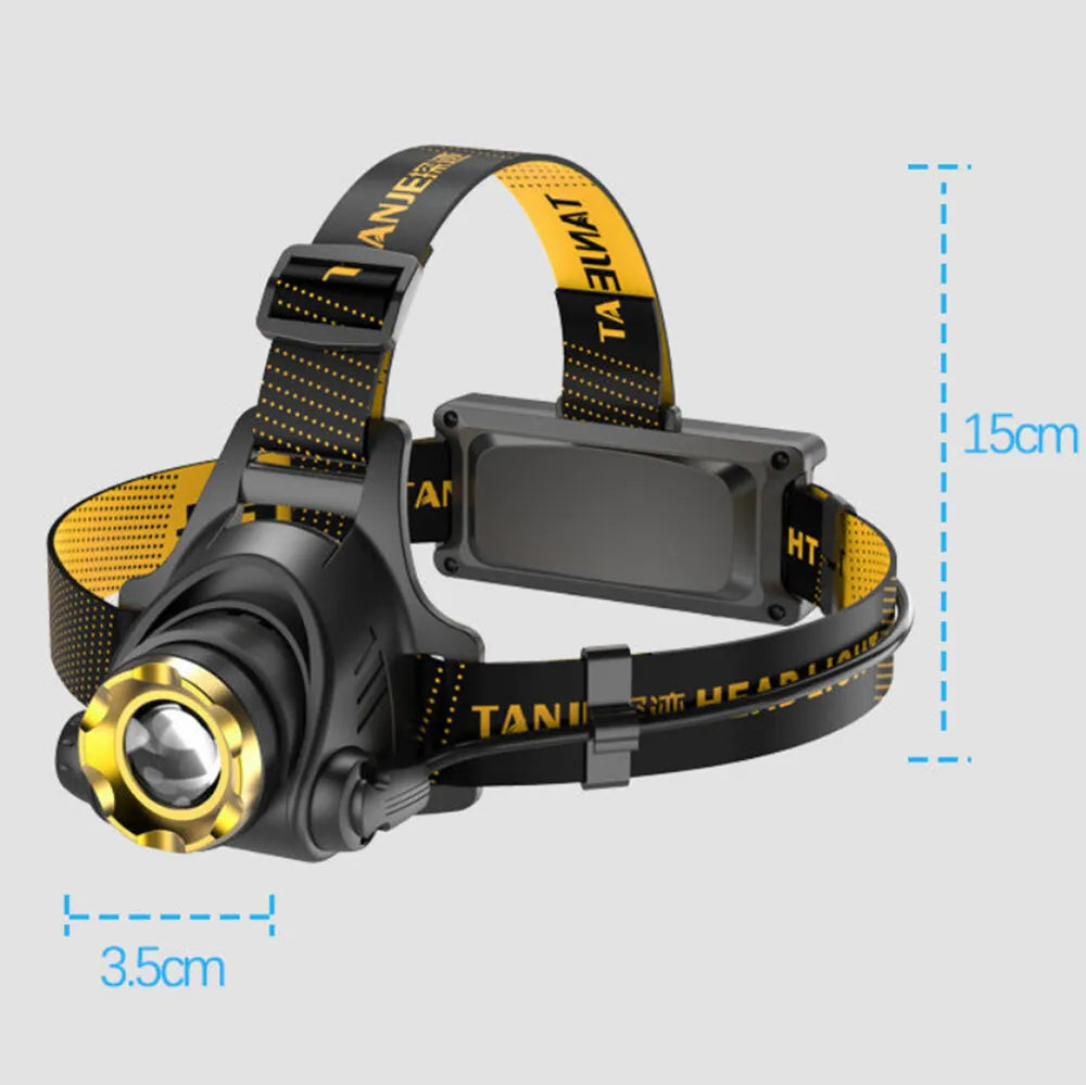 Dobíjecí taktická čelovka ApexVolt Pro 990000LM