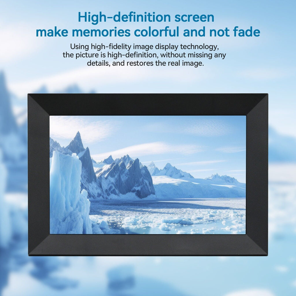 Digitaler WLAN-Bilderrahmen 10,1 Zoll — 1080P-HD-Touchscreen