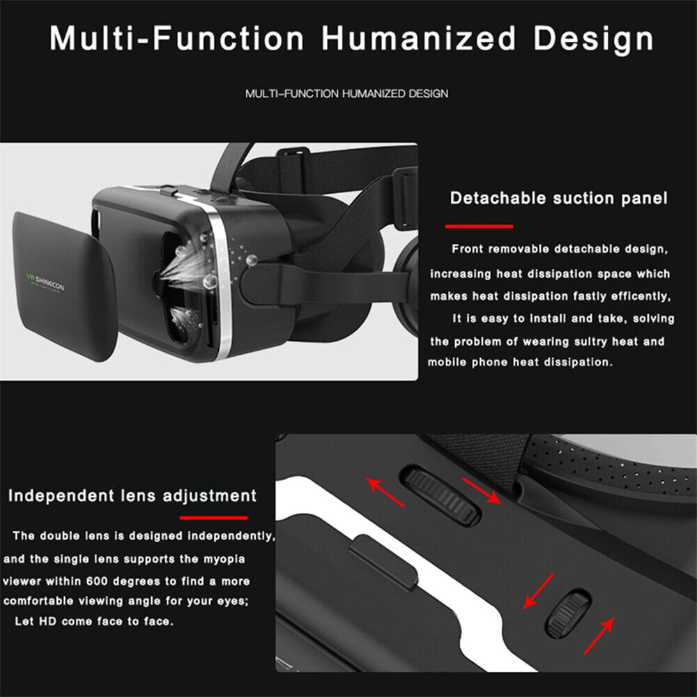 Gafas de realidad virtual para smartphone de 360° — Control remoto Bluetooth