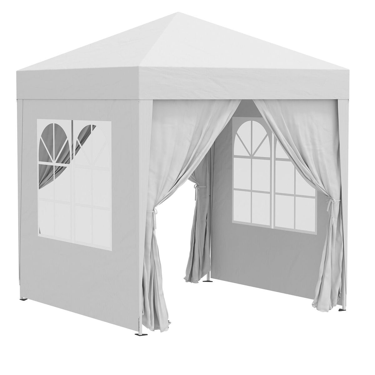 Faltbarer Pavillon 2m x 2m — Aufklappbares Partyzelt für draußen